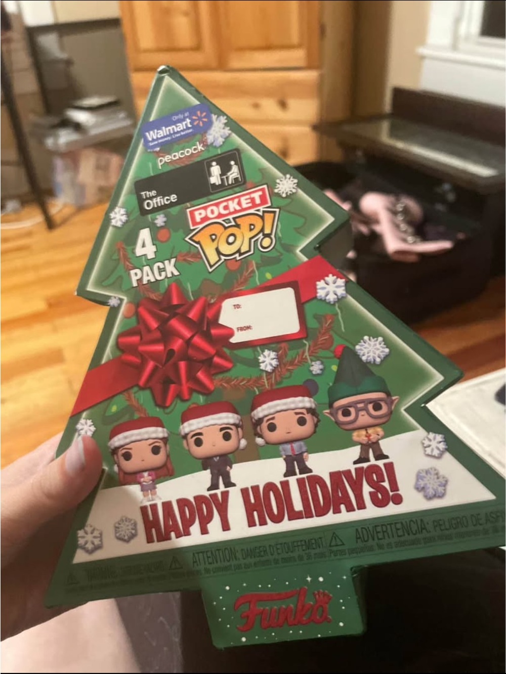 Funko Pocket Pop! Holiday Tree 4-Pack - Green with Red Bow